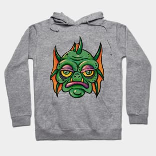 Retro vintage style Sea creature monster Hoodie